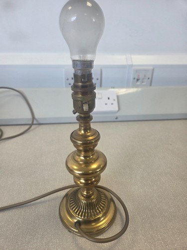 Vintage brass table lamp base - vintage,