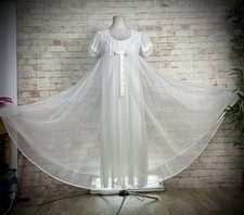 Vintage white nylon maxi - vintage,