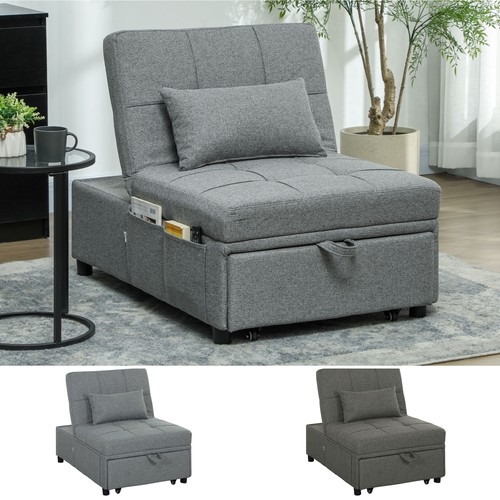 Convertible chair bed with - chair,