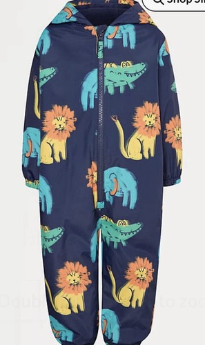 Boys navy safari print - navy,