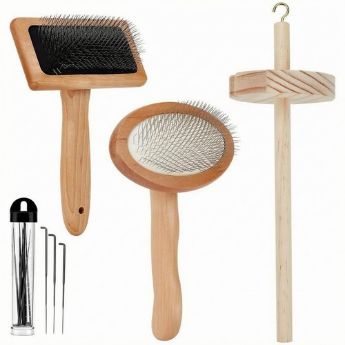 Pieces wooden wool carding - wooden,