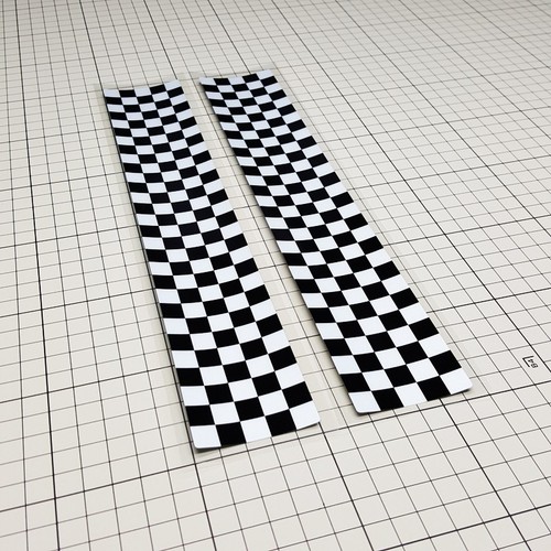 Black white checkered - black,