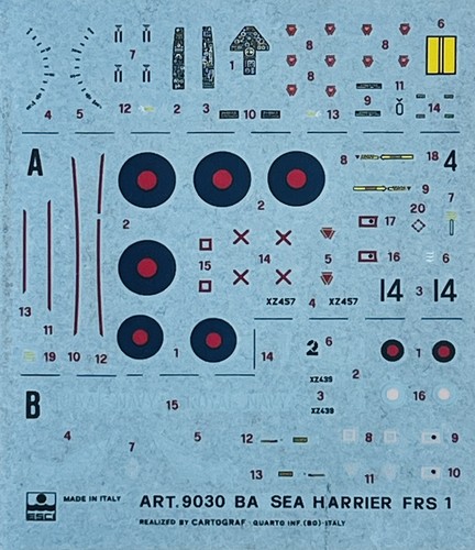 Decals sea harrier frs - :, mk1