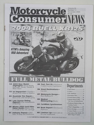 Motorcycle consumer news - consumer,