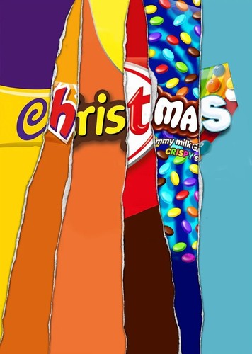 Christmas chocolate bar - christmas,