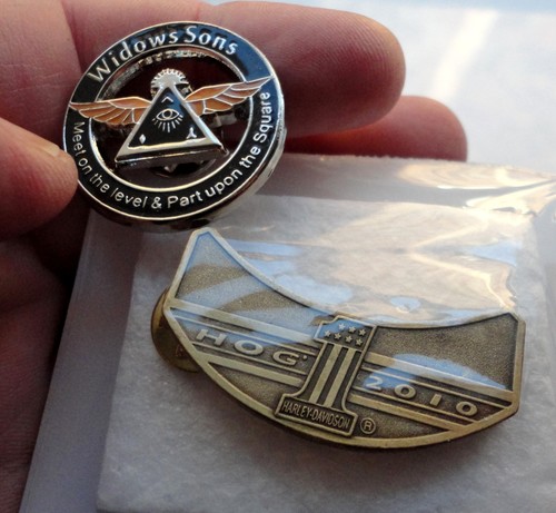 Biker freemason pin bundle - pin,