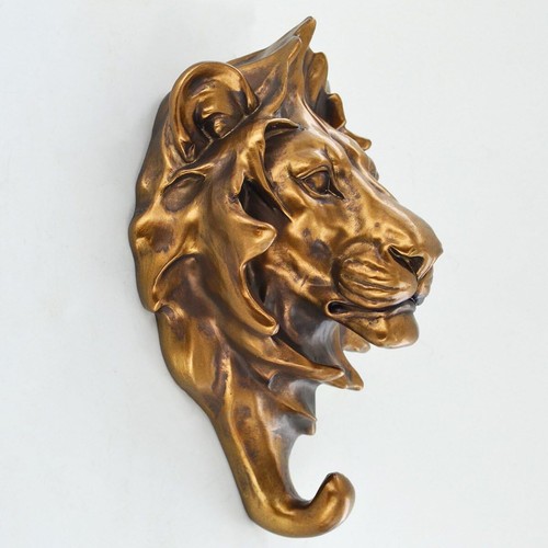 Lion head coat hook - head,