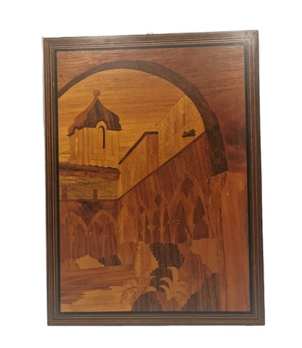 Wooden marquetry panel - wooden,