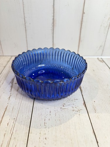 Vintage cobalt blue pressed - blue,