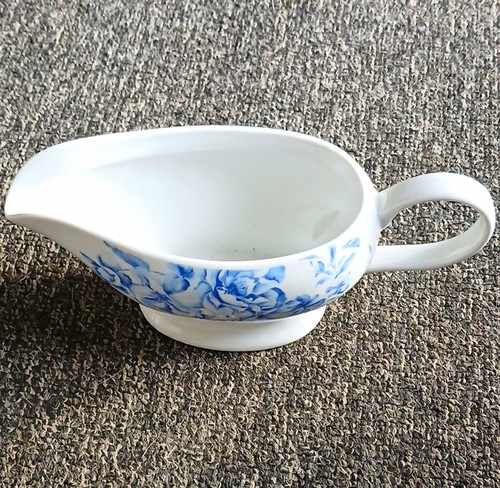 White blue floral - &, porcelain