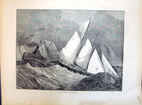 Original old antique print - original,