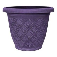 Round plastic plant pot 40cm - plastic,