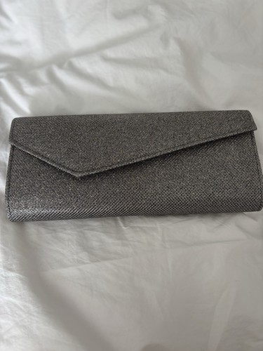 Gunmetal silver lurex evening - silver,