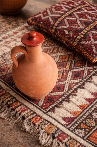Slim terracotta bottle - terracotta,