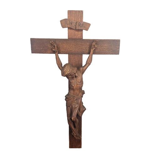 Antique black forest christ - antique,