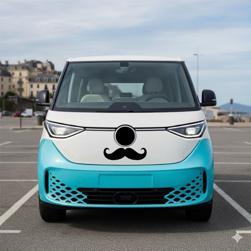 Buzz moustache decals - buzz,