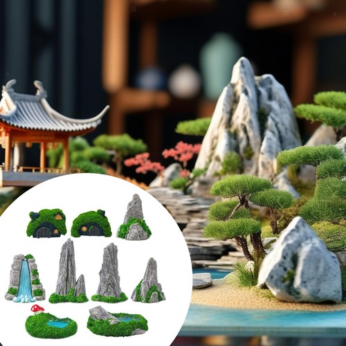 Mini bonsai figurines - 9x,