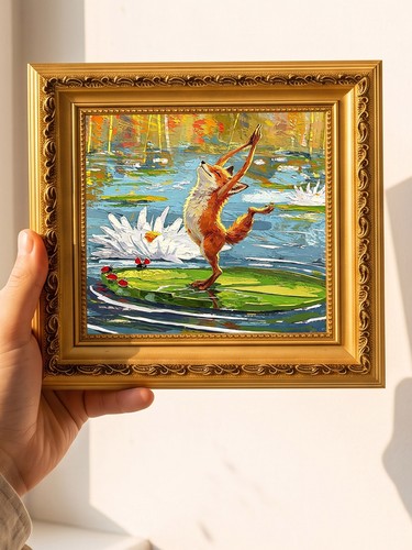 Yoga fox lily pad oil - yoga,