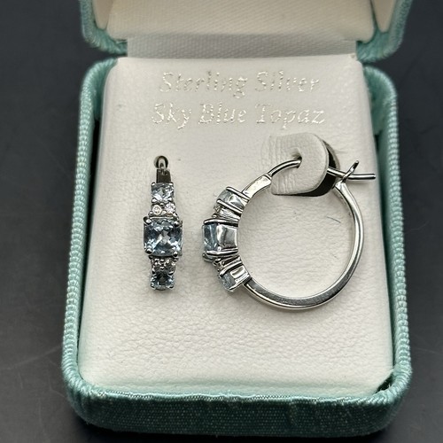 Sterling silver sky - sky, topaz