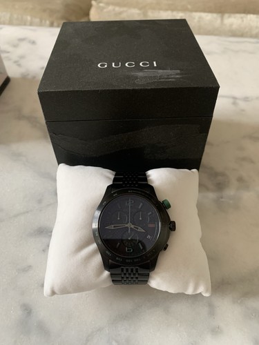 Gucci black faced - faced, watch