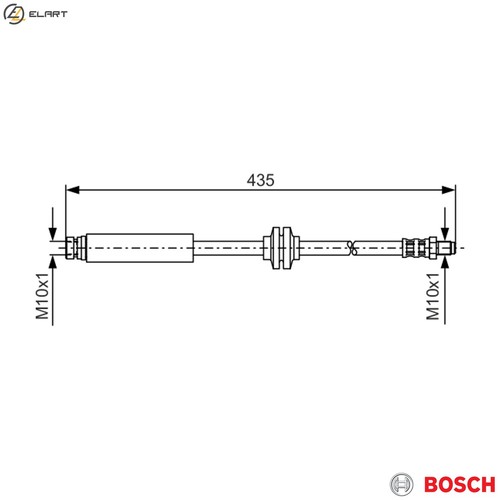 Brake hose 987 476 - 476, 182
