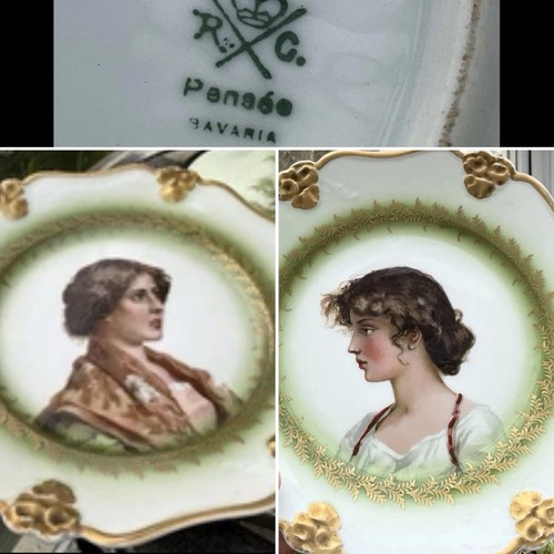 C1900 porcelain portrait - porcelain,