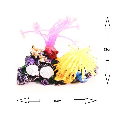 Aquarium coral rock ornament - coral,