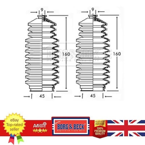 Steering rack boot for nissan - steering,
