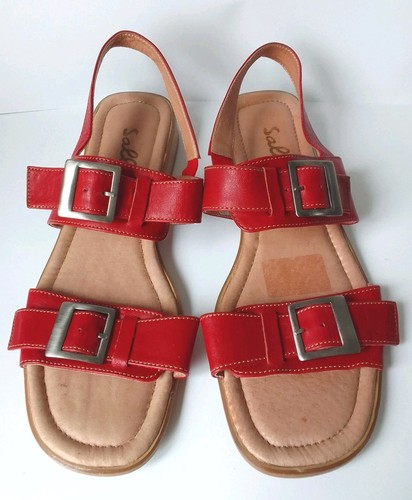Sally size red leather - b, 7