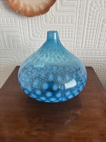 Lovely large blue art - art, glass