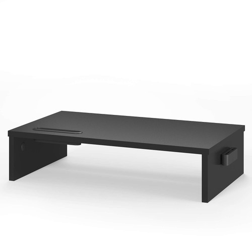 Ergonomic black wooden - wooden, monitor