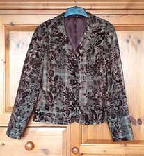 Hobbs brown wool floral - brown, velvet