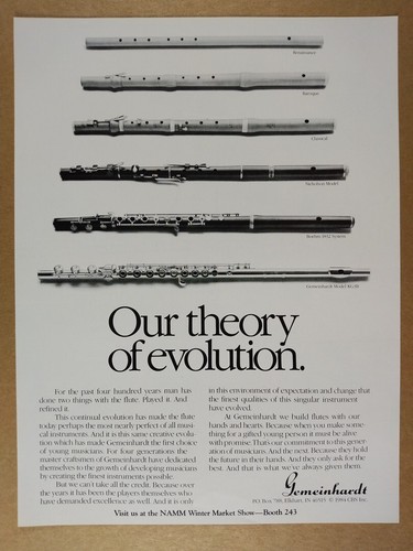 1986 gemeinhardt kg3b flute - gemeinhardt,