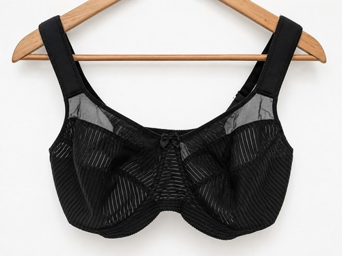 Bonprix black sheer - black, stripe