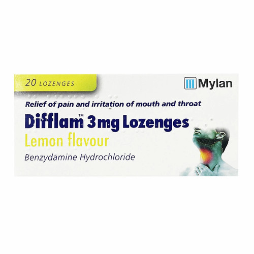 Difflam 3mg lozenges - lozenges, lemon