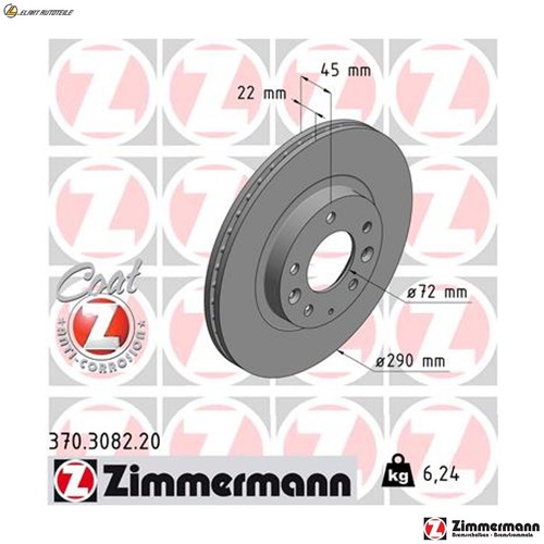 Brake discs 370 3082 - 370.3082.20, for