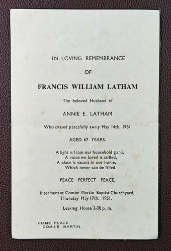 1951 francis william latham - 1951,