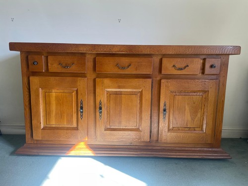Oak large dresser - oak, french