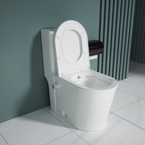 One piece ceramic - toilet, with
