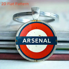 Keyring football arsenal - keyring, football,