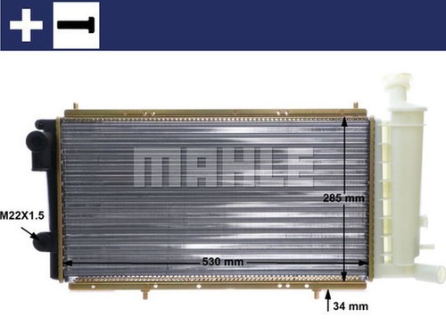 Mahle coolant radiator simple - coolant,