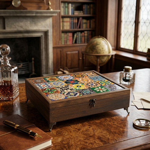 Handcrafted mosaic tiled - handcrafted,