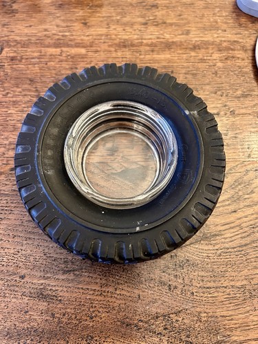 Vintage firestone ashtray - ashtray, 6"