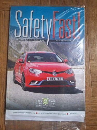 Safety first owners club - mg,