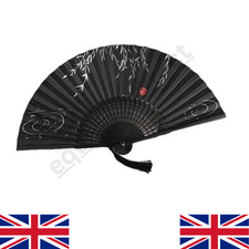 Silk bamboo folding hand - hand, fan