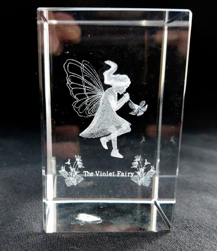 Crystal glass block fairy - block,