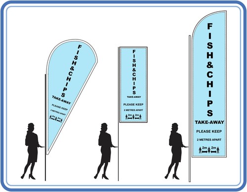 Fish chips flags banners - fish,
