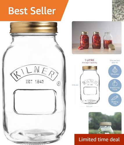 Durable 1000ml glass storage - glass,