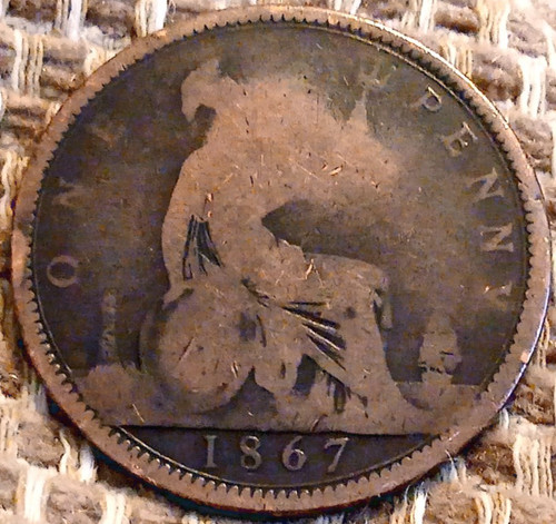 1867 victorian bun young head - 1867,