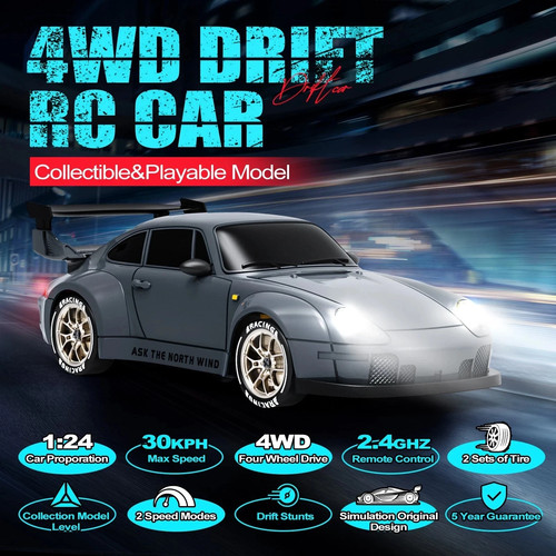 4wd drift car porsche - 1:24,